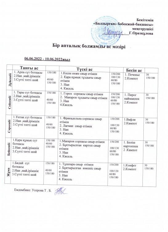 меню