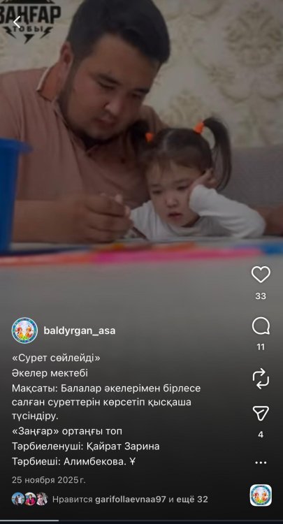 Әкелер мектебі  "Суреттер сөйлейді"