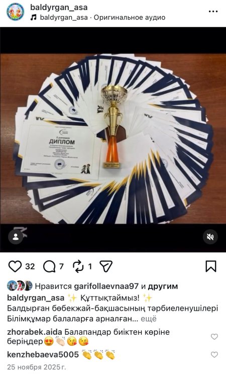 Республикалық "Үркер" зияткерлік марафонының жеңімпаздары .