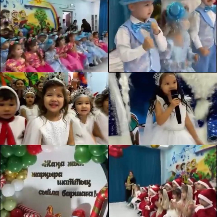Жаңа жылдық ертеңгіліктер өтті."Аққу","Бұлбұл","Күншуақ ересек топтартары.